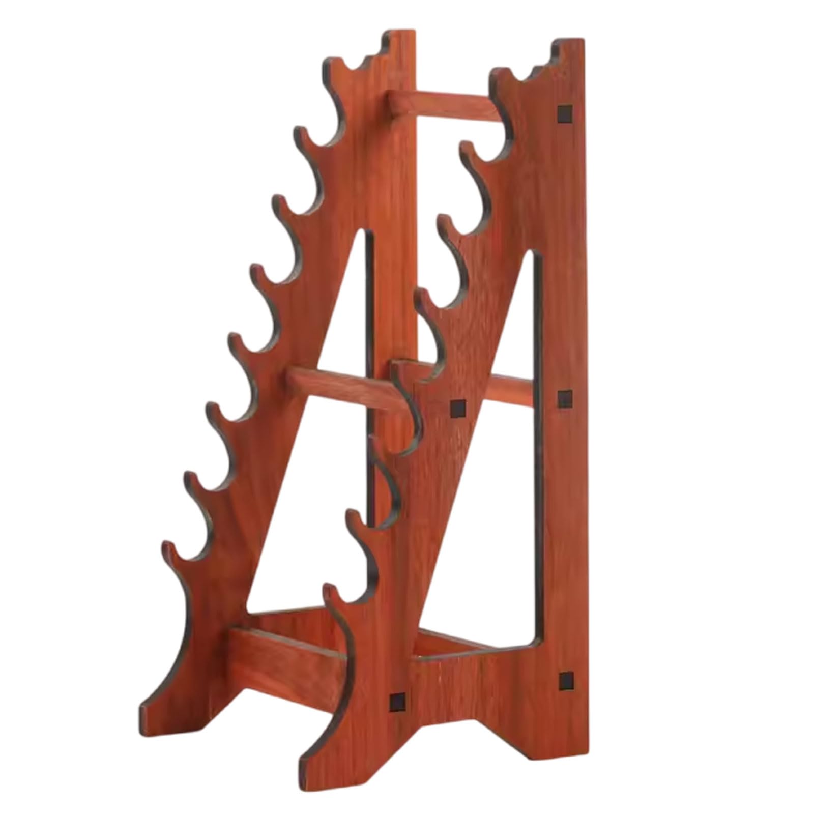 Serenitison 7 Layer Honghuali Sword Stand,Anime Sword Holder,Musical Instrument Display,Weapon Display Stand Mini Samurai Knife Sword Holder Rack,Miniature Sword Stand,Can Hold 7-8 Miniature Knives