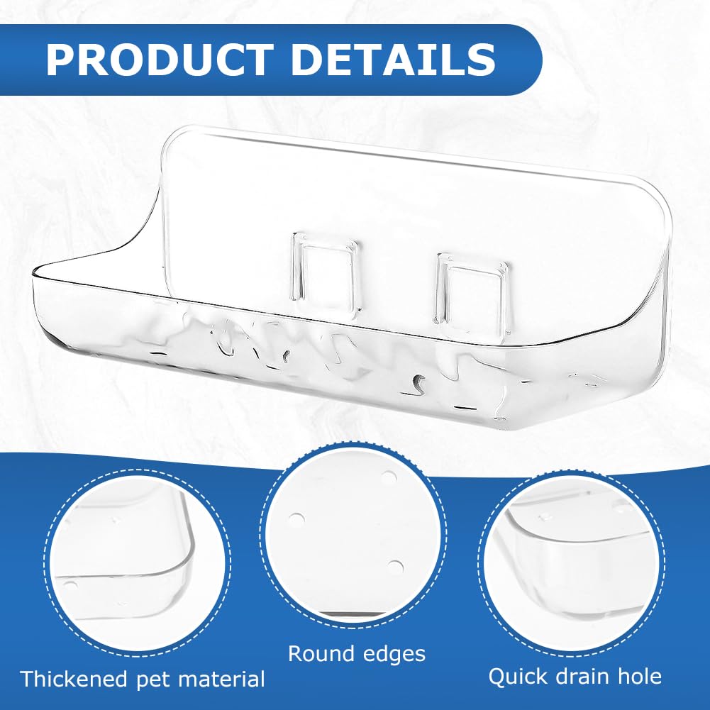 Diesisa Lot De 2 étagères Murales En Acrylique Pour Salle De Bain, Cuisine, Salon - Sans Perçage - Avec Ruban Adhésif