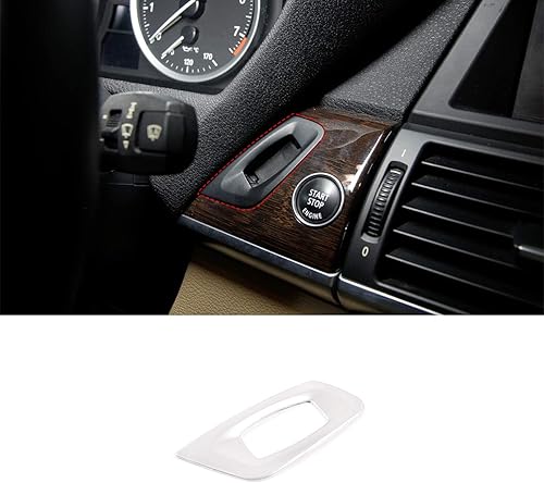 Cheya - Pegatinas de acero inoxidable para el marco de la llave del coche, accesorios para BMW X5 E70 X6 E71 2008-2013