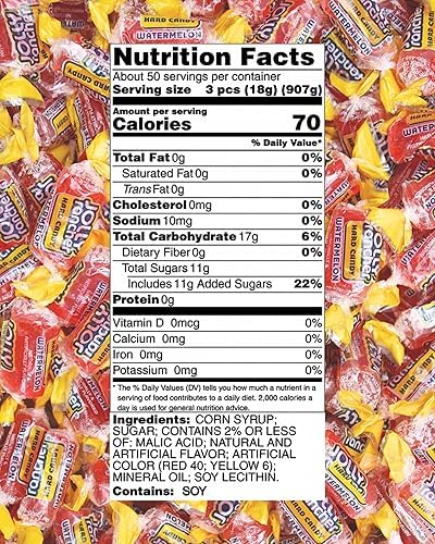 Watermelon Jolly Rancher Hard Candy Bulk - Individually Wrapped All Pink Watermelon Jolly Ranchers Hard Candy - by Queen City Candy Cave (1 Pound)