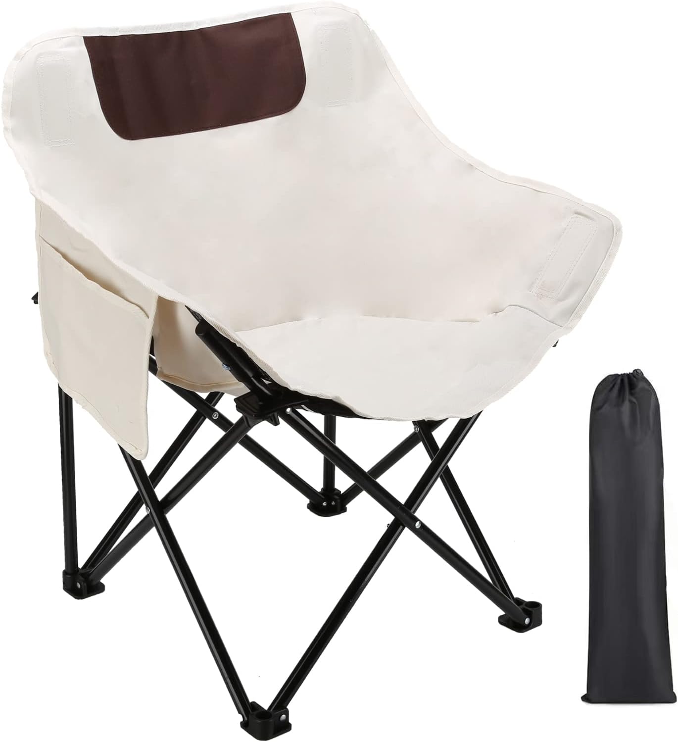 Folding Camping Chairs for Adults Portable, Beach Backrest