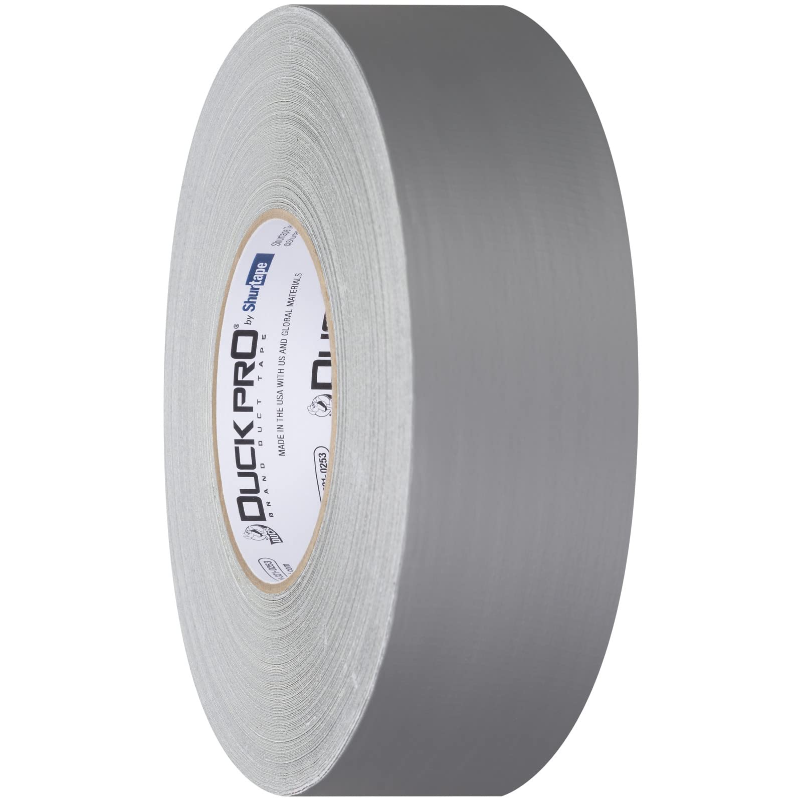 Shurtape Duck Pro 105458 - Nastro adesivo per rimozione pulita per interni/esterni, impacchettamento e riparazione, 48 mm x 54,7 m, 12,2 mm, argento metallizzato, 1 rotolo