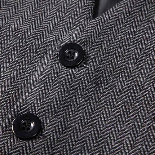 Formal Vests For Men Tweed Business Casual Wedding Prom Vest Slim Fit Lightweight V Neck Party Groomsmen Tuxedo Vests2
