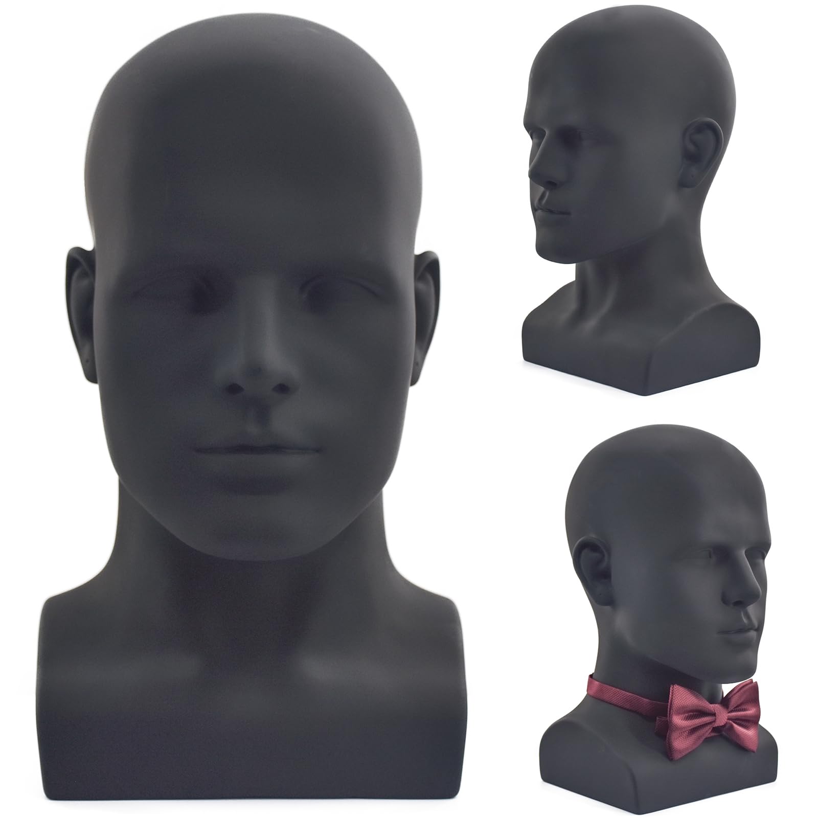 Cabeza de maniquí de cosmetología hombre para pelucas y consolas L90-YH