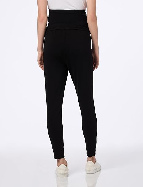 Pantaloni Morbidi Donna Incinte MAMA.LICIOUS | Con Elastico In Vita | Tessuto Comodo Per Gravidanza - Foto 4