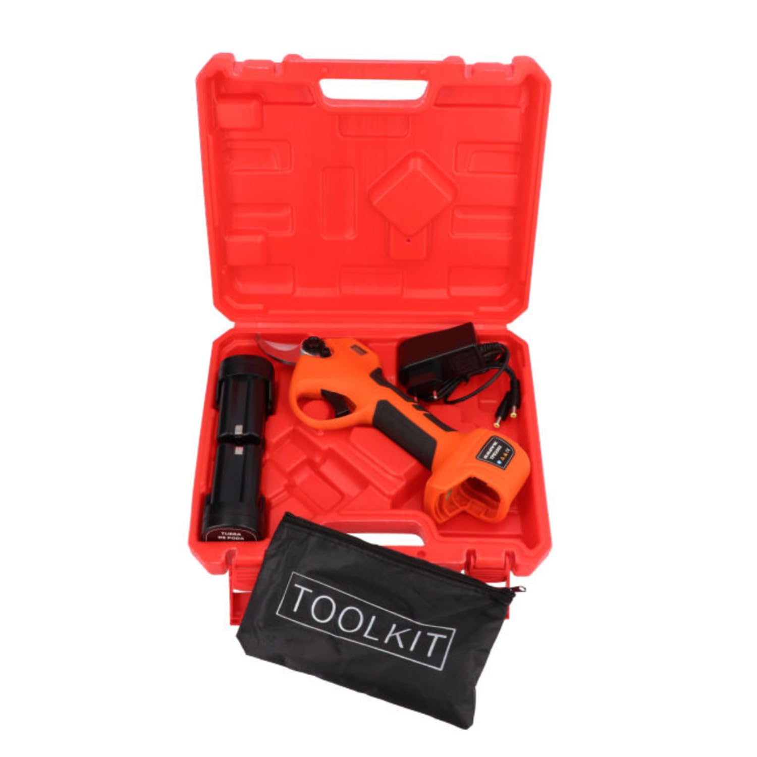 ANOVA - Tijera de poda | 500 W | 16,8 V DC | 0,9 KG | Batería 16,8 V - 2 AH | Autonomía 2-3 H | Tiempo Carga 1,5-2 H | para Poda en Viñas, Frutales y Mantenimiento de Jardín | Acero de Calidad