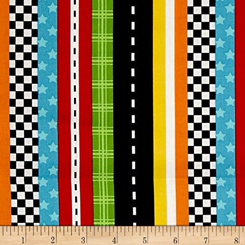 Marcus Brothers Marcus Go Dino Stripe Multi Fabric by The Yard