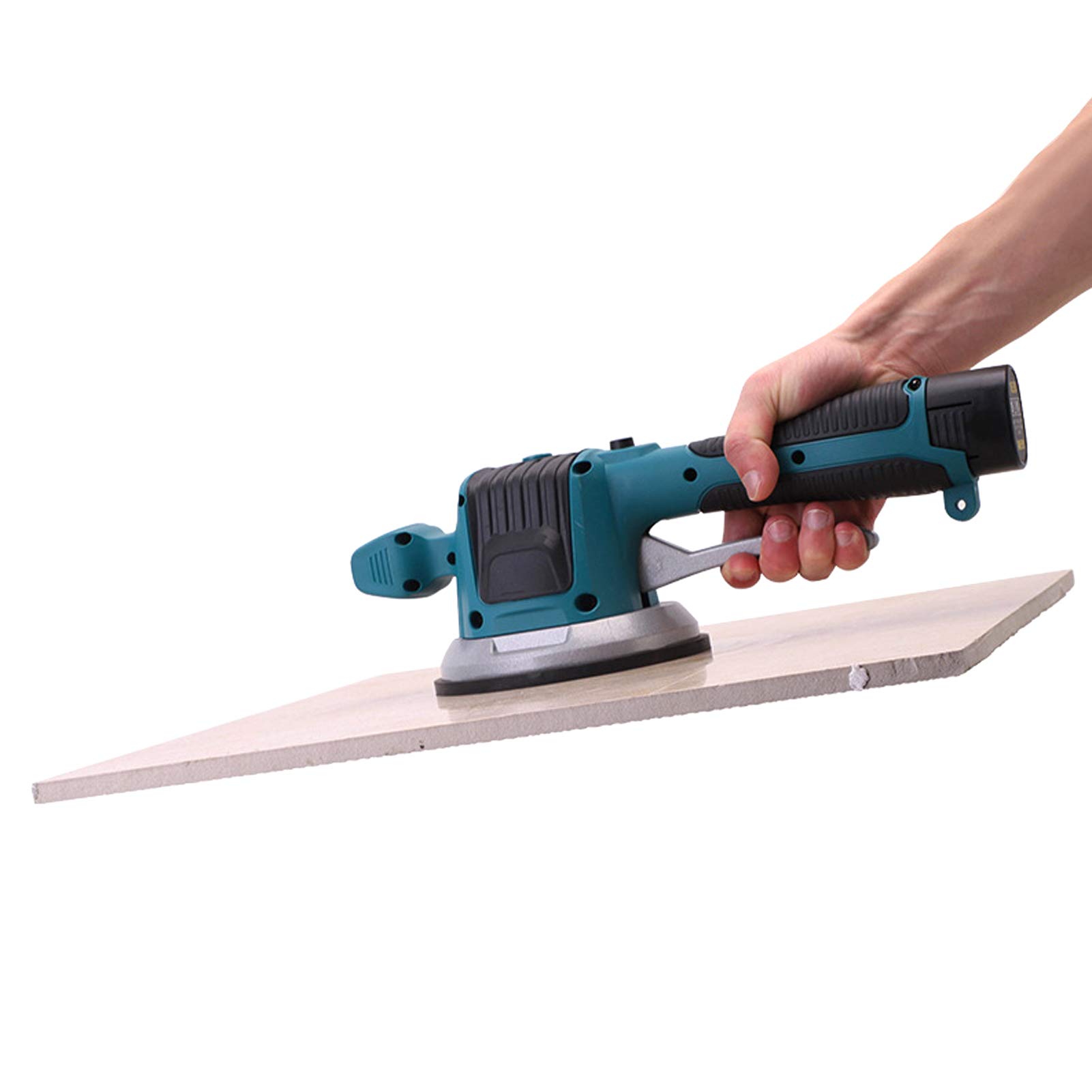 XIAOZHANGSmart Tile Tiler Machine, Electric Handheld Tile Tiler, Automatic Leveling Machine Tool, Floor Tiles and Wall Tiles,16.8v,2 battery