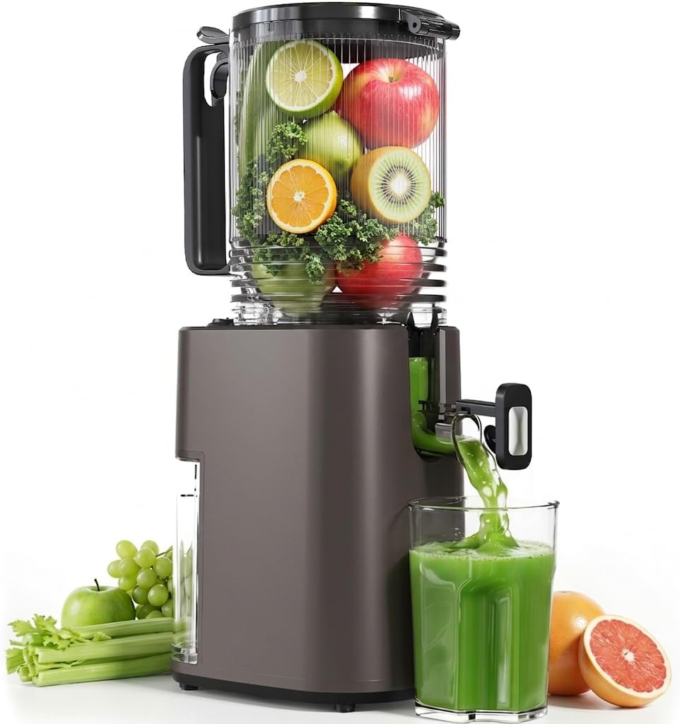 Extractor de Jugos Prensado Frío Boca Ancha 5.5 Pulgadas 350W 120V