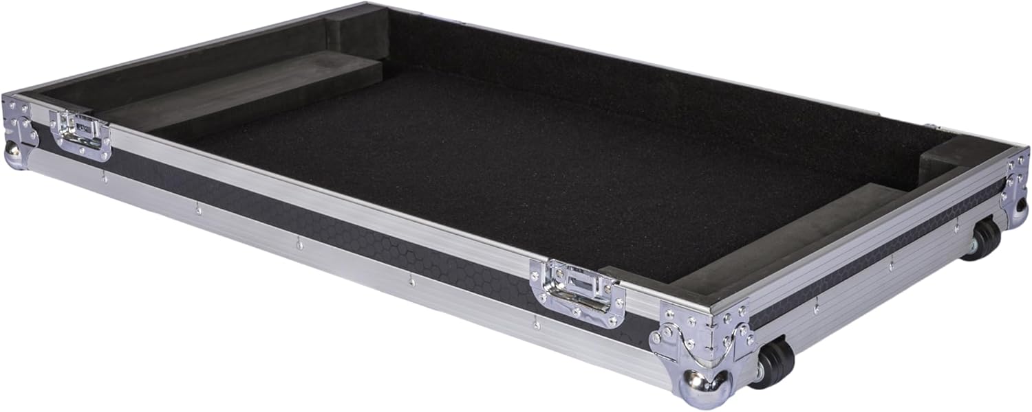 Headliner Low Profile Flight Case with Wheels Compatible with AlphaTheta XDJ-AZ All-in-One DJ System; Compact, Custom Fit DJ Controller Case, Rugged Design - Ideal for DJs On the Road