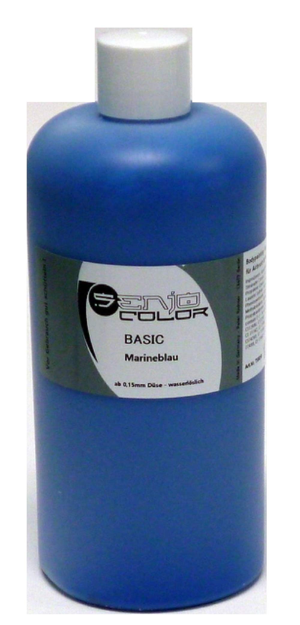 Senjo Color Basic Bodypainting Farben I Kosmetische Körperfarbe wasserlöslich | Liquid für Airbrush und Pinsel I 500ml Marineblau