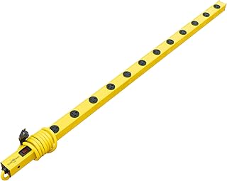Yellow jacket 5154 4-Foot Metal Power Strip With 510J Surge Protector and Re-settable Circuit Breaker; Featuring 12 Outlets with 6-Foot Yellow Cord