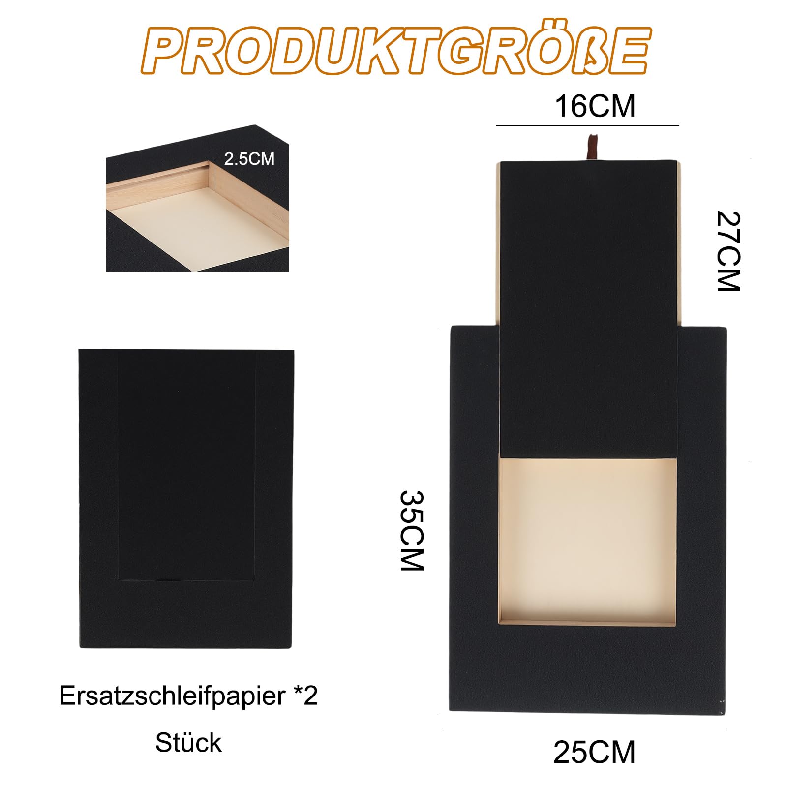 Krallenschleifer für Hunde - 35x25x3cm Kratzbrett Hund mit Leckerlibox, 2 Stücke Schleifpapier, Stressfrei Krallenschleifer für Hundekrallen, Alternative zu Krallenknipsern und -Schleifern für Hunde
