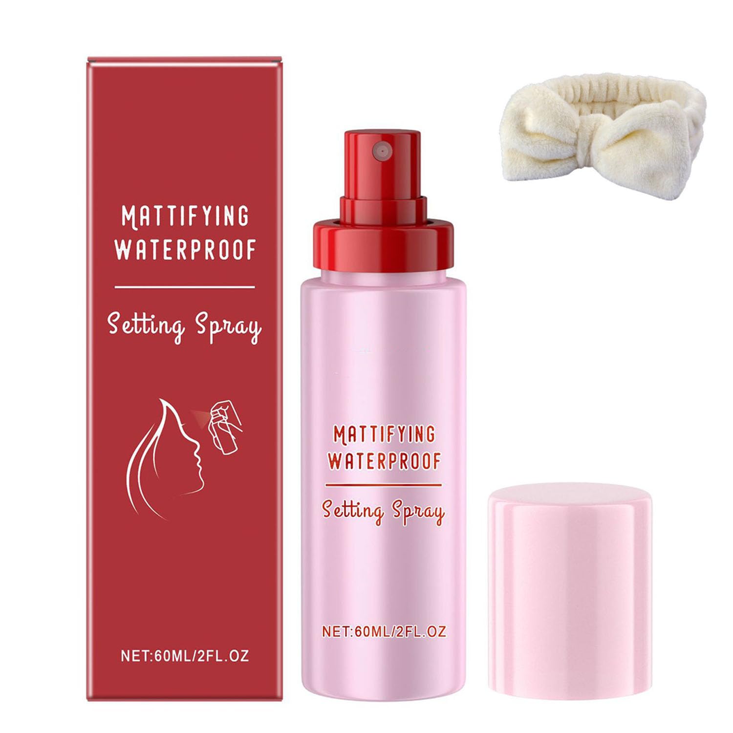 Powder Melt Glass Setting Spray, Hydrating Ultra-Smooth Finish- Size Setting Spray, Makeup Wear up to 12 Hours (1pcs)