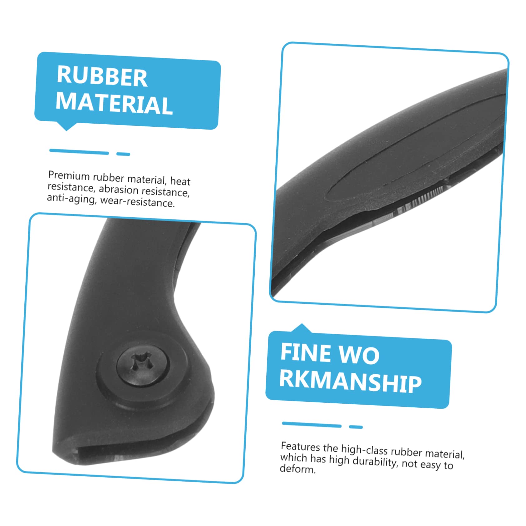 BESPORTBLE 5pcs Deck Bumper Strip Thick Rubber Skateboard Edge Guard Skateboard Accessory Protection