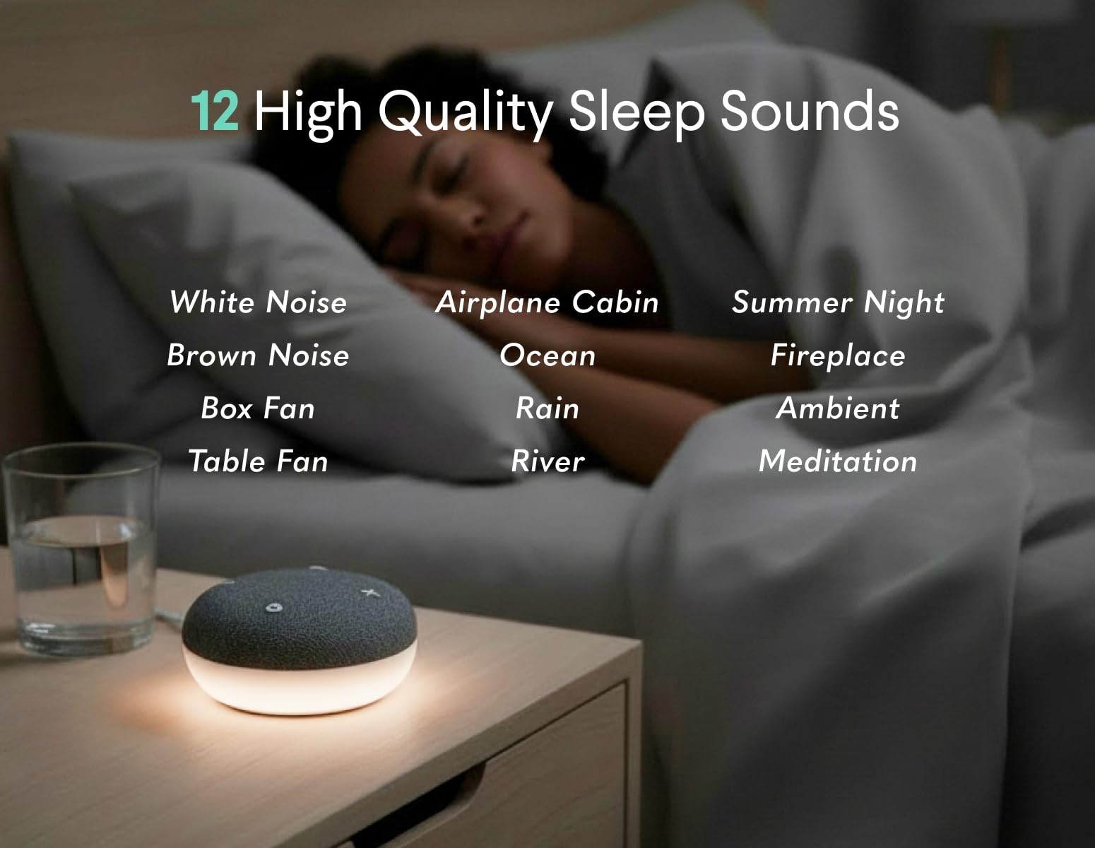 SNOOZ Original Smart White Noise Sound Machine, Real Fan Inside for Sleep product image 13