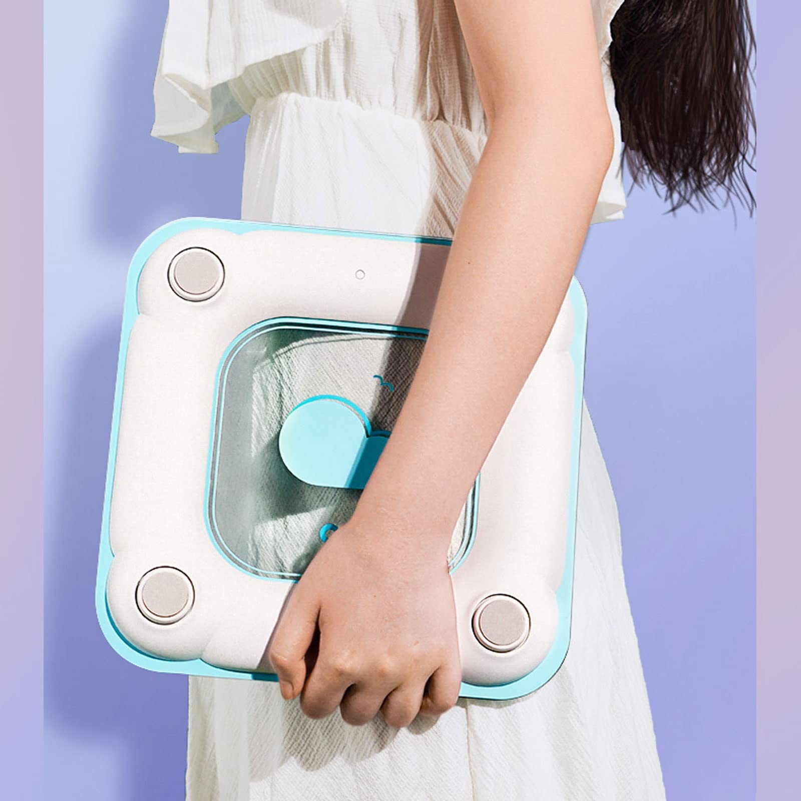 JINGYAN Cyfrowa waga osobowa Digital Bathroom Weight Scale Smart Electronic Body (Sky blue)