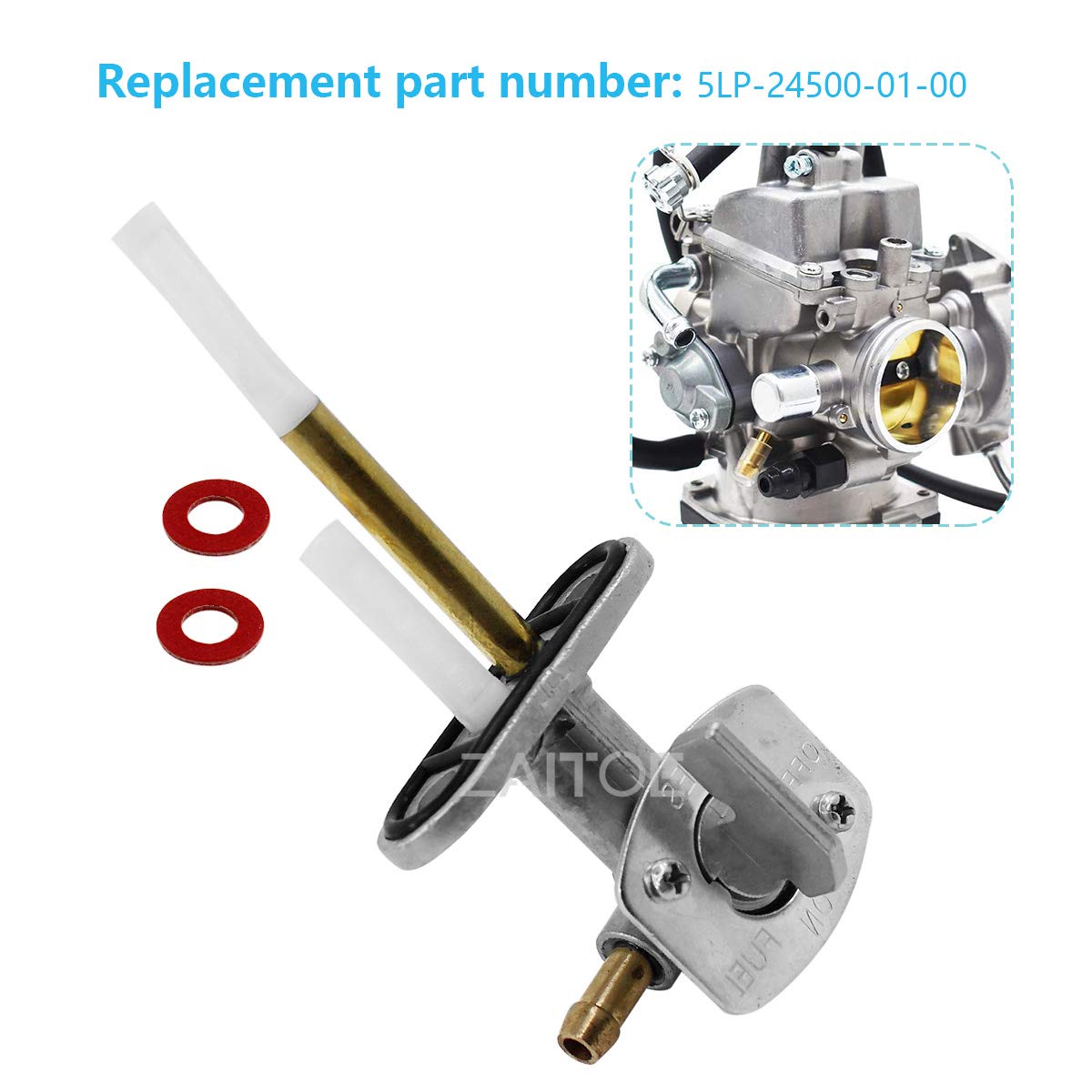 Fuel Valve Petcock 8mm For YAMAHA Raptor 660 660R