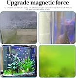 Brosse magnétique de nettoyage d'aquarium, nettoyeur de vitres, nettoyeur de vitres, nettoyeur magnétique d'algues, avec tête de brosse améliorée à 90 ° pour aquarium - 7