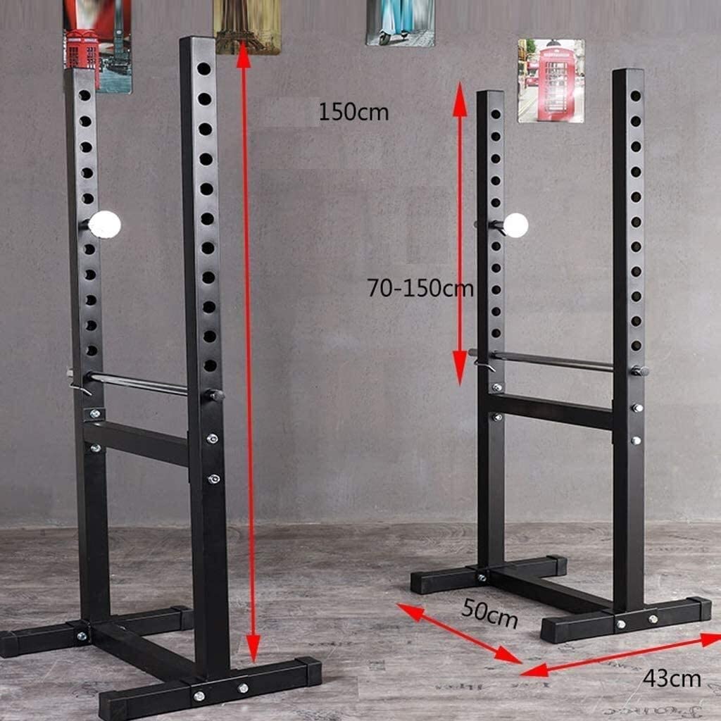 Rack per Squat Multifunzione, Attrezzatura per Il Fitness Domestico, Rack per Squat Regolabile Multifunzionale per la casa, capacità di carico 200 kg, Sollevamento Pesi