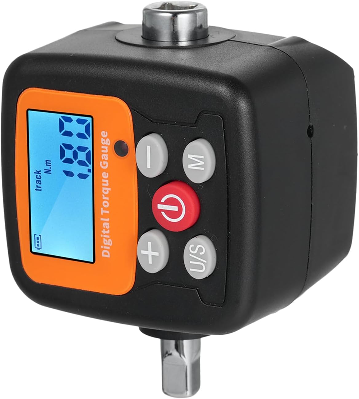 Fafeicy ENGC-340 Digital Torque Meter with Backlit Display, 2% Accuracy, 4 Units, Acoustic Alarm for Automotive Bike Motorcycle DIY Home Repairs (ENGC-30)