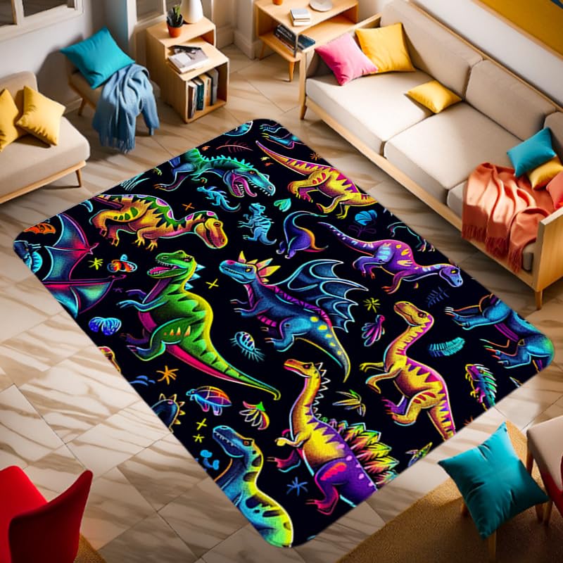 Tapete con Dinosaurios 90x60 cm para Dormitorio y Sala miniatura 3