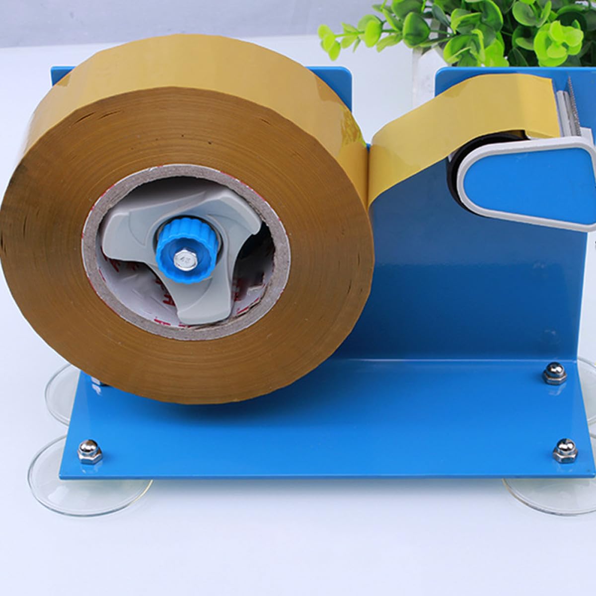 Dispenser Manuale per Nastro Adesivo da Tavolo Taglio Conveniente e Design Creativo in Ferro e Plastico per Imballaggio e Ufficio