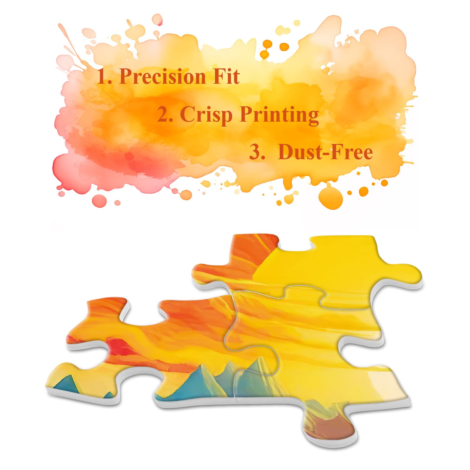 Mountain Landscape Puzzle 1000 Pieces for Adult, Nature Colorful Sunset Jigsaw Puzzle, Forest Tree Puzzle - Image 4