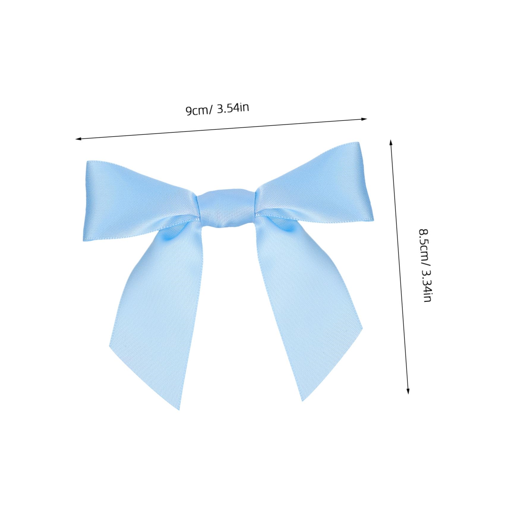100 Piezas Lazos de Cinta Preatados con Alambre para Embalaje Bows Decorativos de Cierre Rápido para Bolsas de Regalo Fiestas Bodas y Manualidades DIY