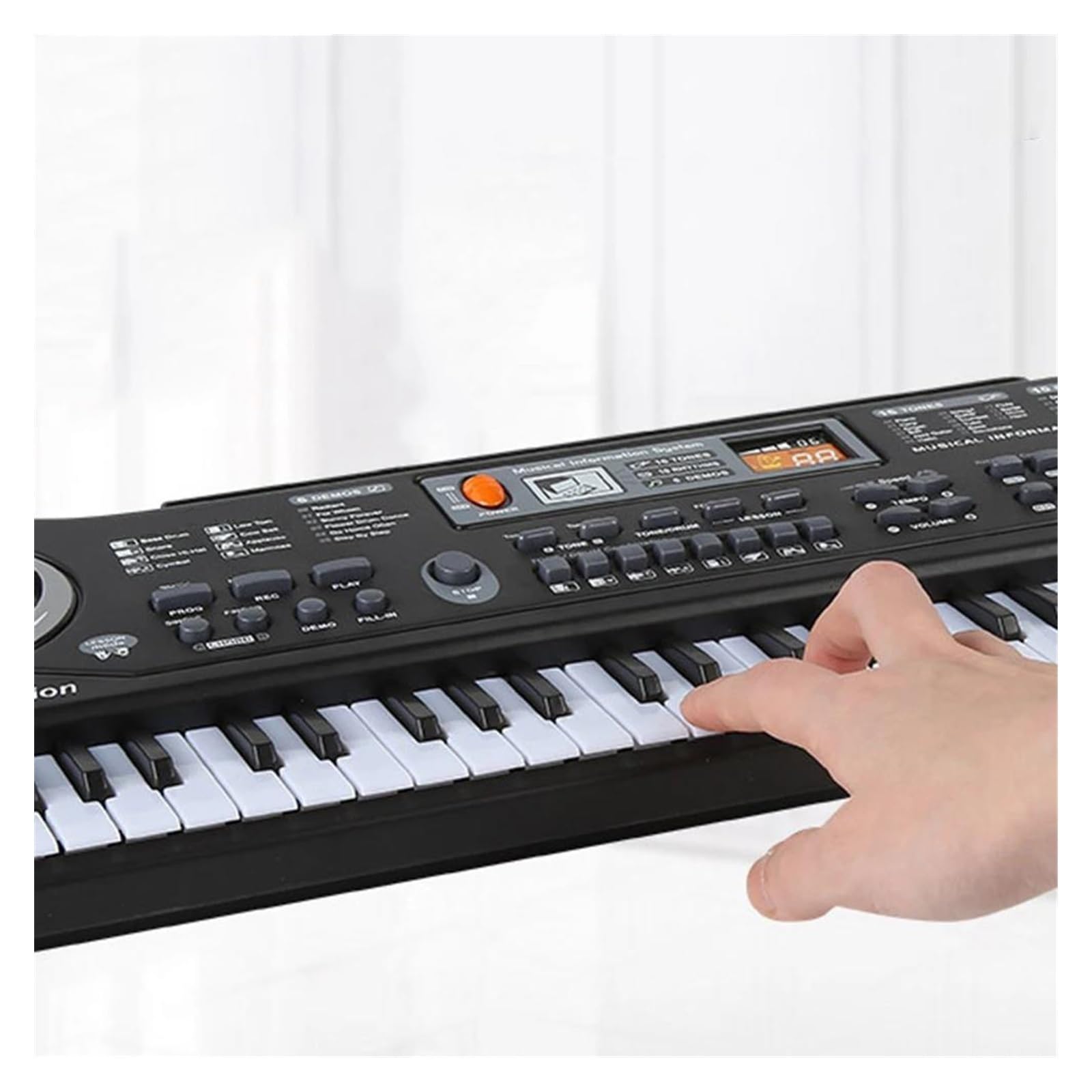 Elektronisches Klaviertastatur, tragbar, 61 Tasten, Orgel mit Mikrofon, Musikinstrument für Anfänger