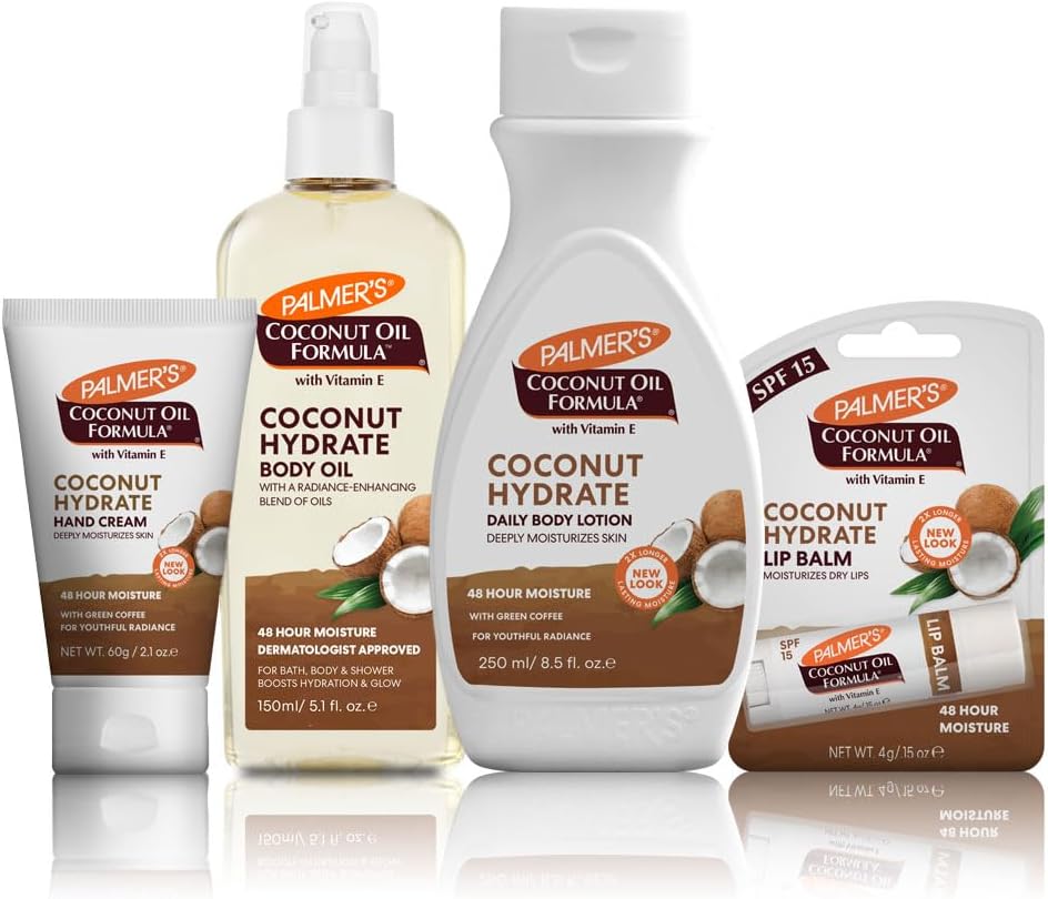 Palmer’s Coconut Oil Body Care Set | Body Lotion | Body Oil | Hand Cream | Lip Balm