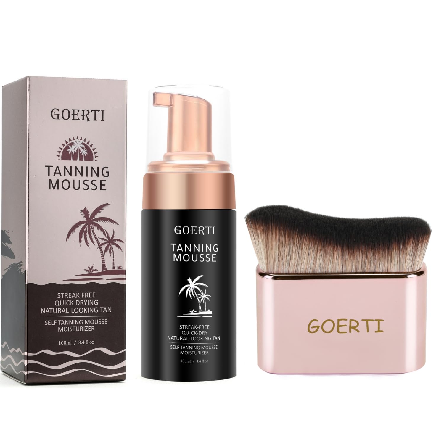 Kabuki Brush for Tanning Mousse Application, High Density Face and Body Kabuki Brush