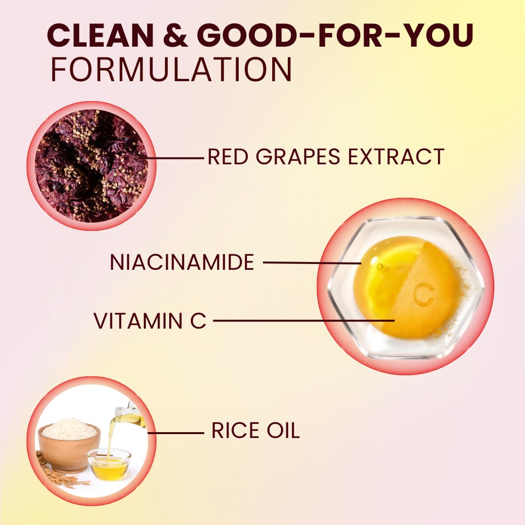Twacha Rice Oil & Red Wine Facial Kit | For Even Toned Glass Skin that Helps with Dark spots & Hyperpigmentation | For All Type Of Skin | Ideal for both Men & Women | Pack of 2 ( 2*53 gm) 2