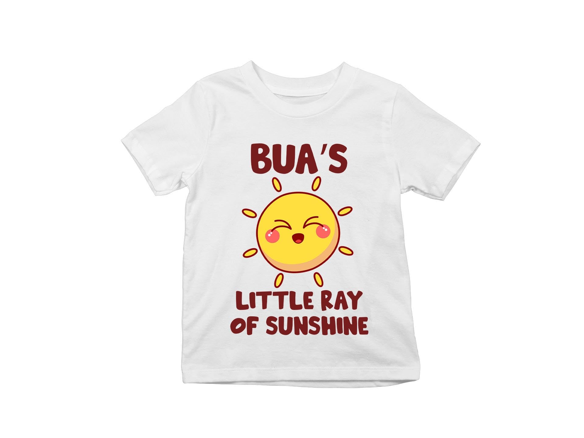 Bua Themed Unisex Half Sleeves Cotton Kids' T-Shirt with Envelope Neck Made to Celebrate Special Occasion-image-25