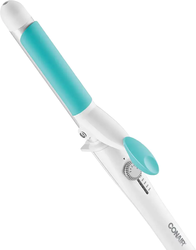 Conair OhSoKind For Fine Hair Curling Iron; 1-inch Curling Iron with Silicone Clip, 1-inch barrel produces classic curls – for use on short, medium, and long hair