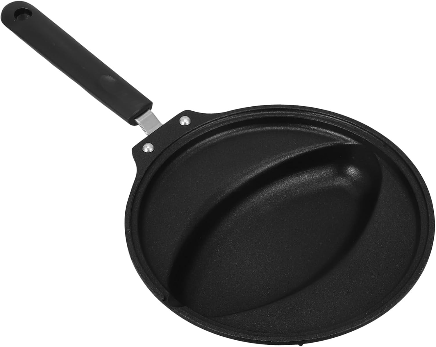 Non-stick Frying Pan for Egg Rolls Iron Material Comfortable Handle Easy to Clean Cooking Pot Storage Hole