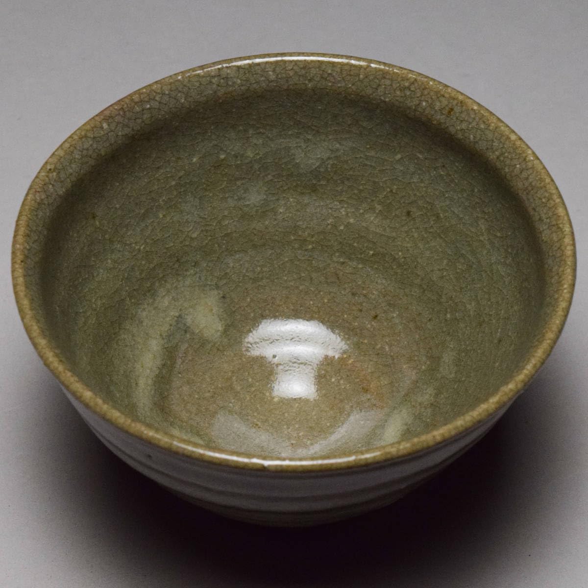 Amazon.co.jp: 萬古焼松古窯佐久間勝山井戸写茶碗共箱布茶道具抹茶碗