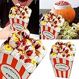 Decoración de Halloween para interiores, 4 tipos de productos de Halloween, simulación de palomitas de maíz, accesorios de diseño de palomitas de maíz de espuma complicada (D, talla única)