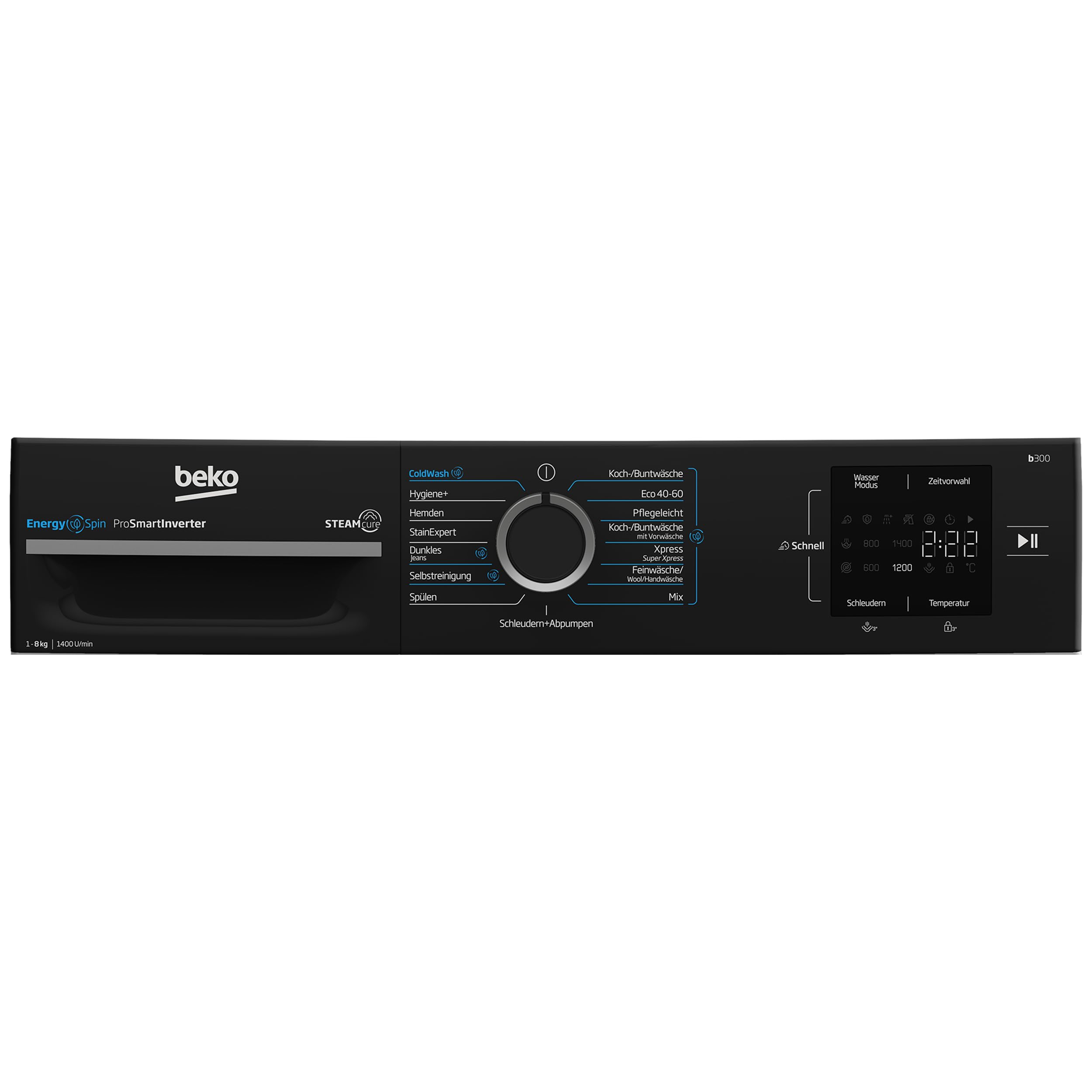 Beko BM3WFU3841R Waschmaschine 8 kg 1400 U/min SteamCure Dampffunktion Weiß