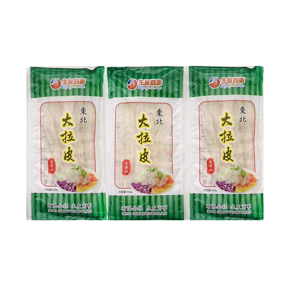 東北大拉皮【3点セット】 中国春雨 タンミョン 簡単レシピ付 ダーラーピー