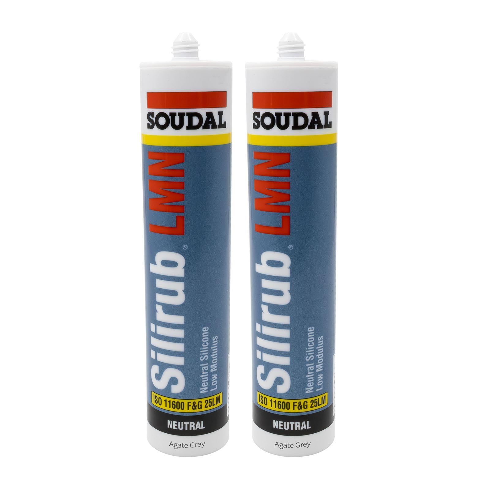 Truly Pvc Limited Agate Grey Soudal Silirub Lmn All Purpose Silicone Low Modulus Neutral Cure (2 Pack)