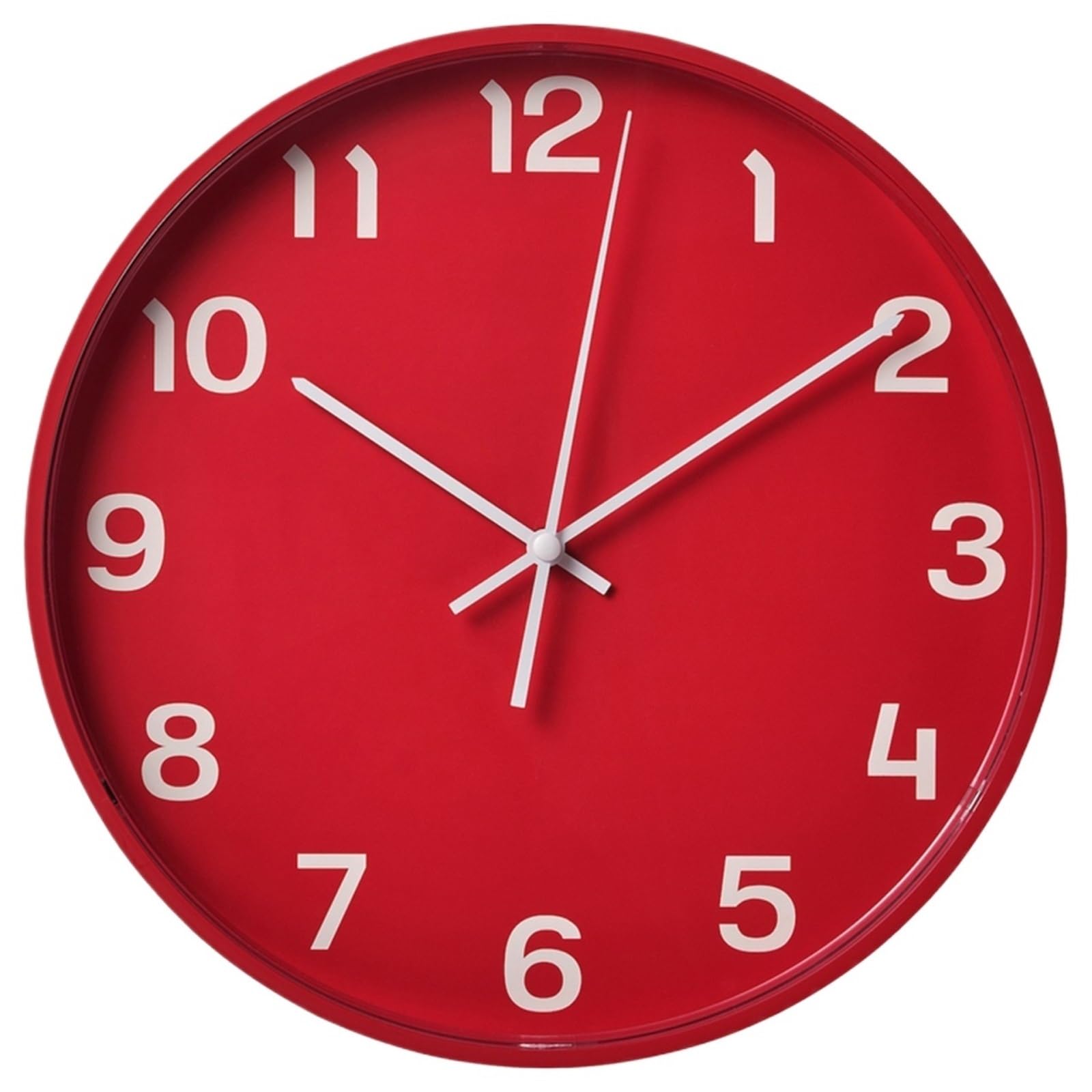 S5b8w3g7 Red Modern Quartz Quartz Wall Clock Modern Minimalist Versatile Design Silent Battery Powe Wall Clock(Red)