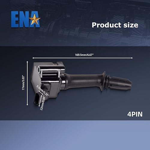 Miniatura 2 de ENA Juego de 4 bobinas de encendido 2016-2022 compatibles con Buick GMC Chevrolet Chevy Malibu Cruze Encore Equinox Volt Terrain 1.4L 1.5L 1.6L L4