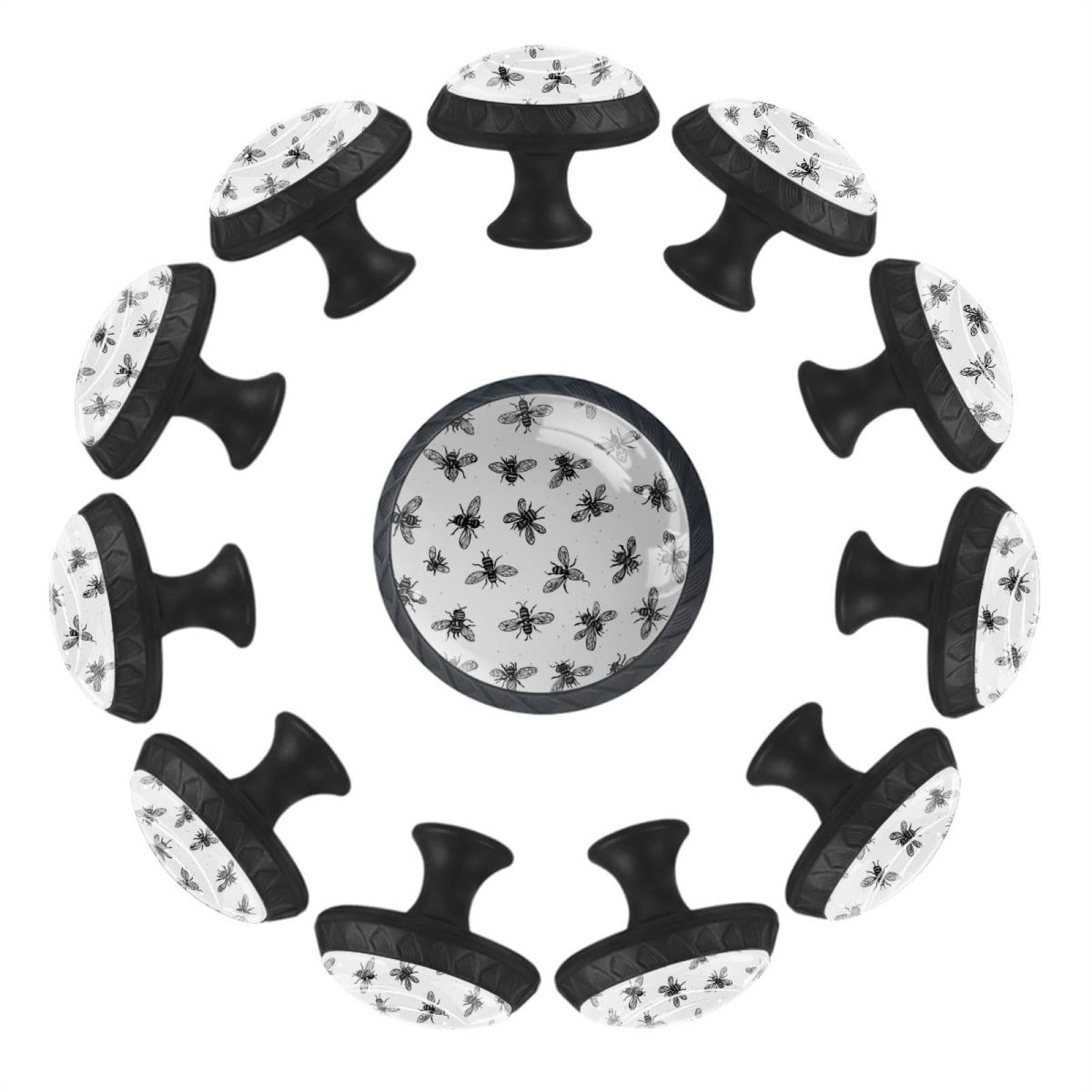 Boutons de cuisine en cristal abstrait pour sublimer vos armoires de maison
