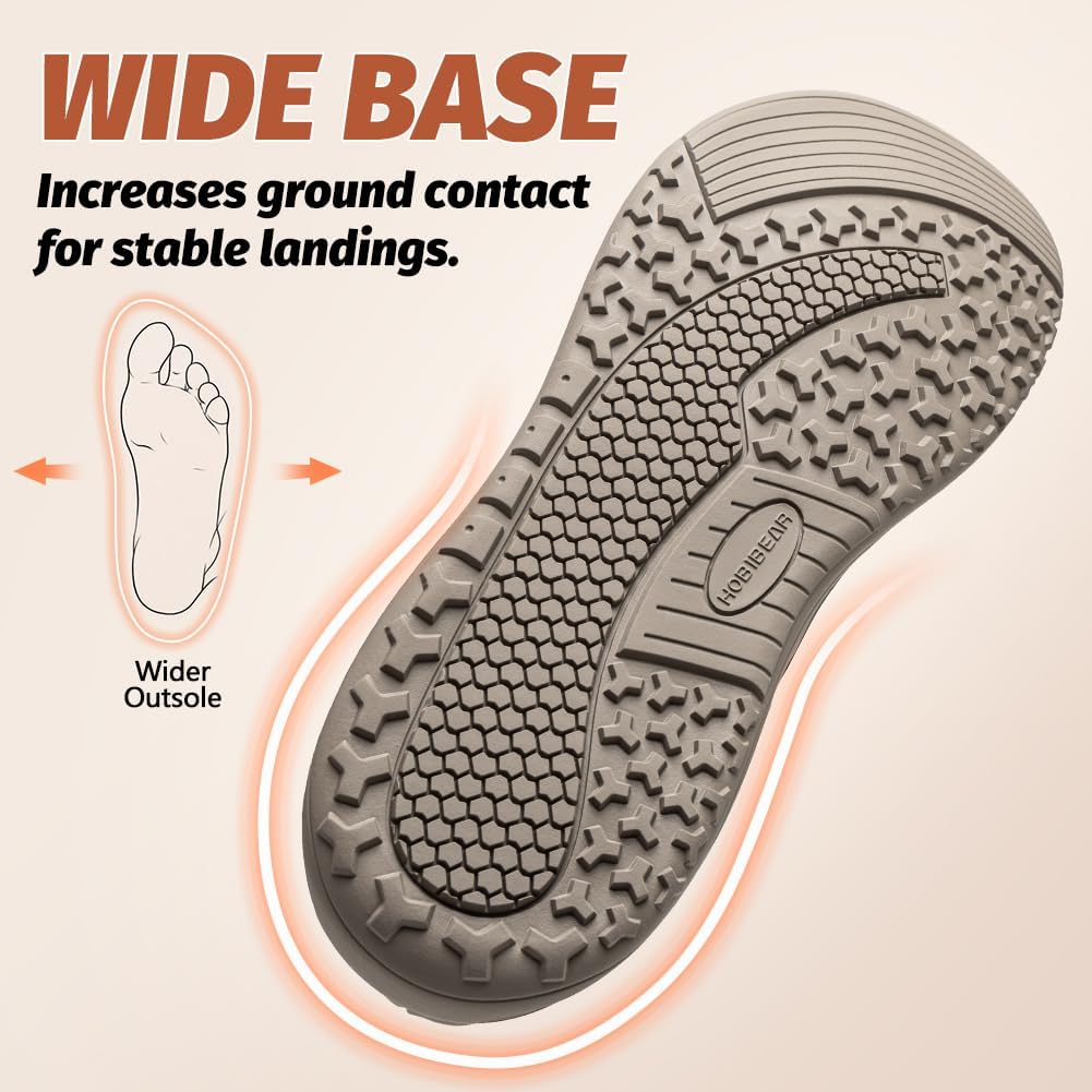 HOBIBEAR Wide Barefoot Shoes Hands Free Slip On Classic Retro Fashion Sneakers for Women - Image 5