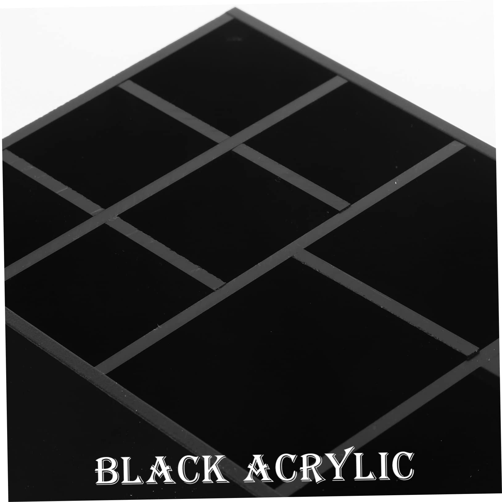 Mikinona Organizador de Barra Acrílico Negro de 11 Compartimentos para Mesa | Diseño Dividido, para Estación de Café de Oficina, Uso en Bar y Hostelería