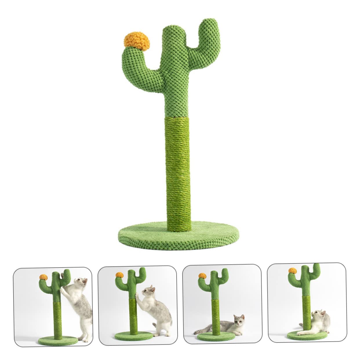 Toyvian Vertical Cat Scratcher Small Kitten Scratch Post Decorative Wear-Resistant Easy