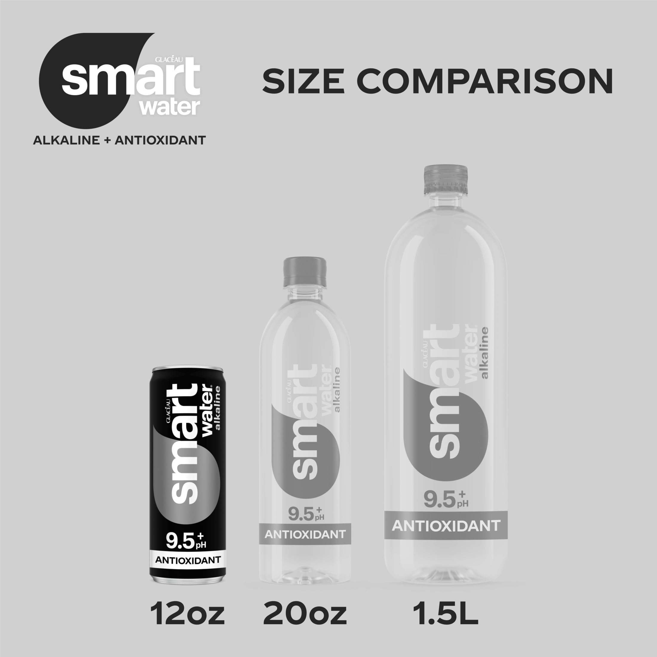 Smartwater Alkaline Antioxidant Aluminum Can 12oz 8pk — view 5