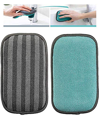 STANHOME | Spugna Double-Face per il Bagno BATHROOM SPONGE, Microfibra, Elimina Sporco e Calcare, Delicata sulle Superfici, Riutilizzabile