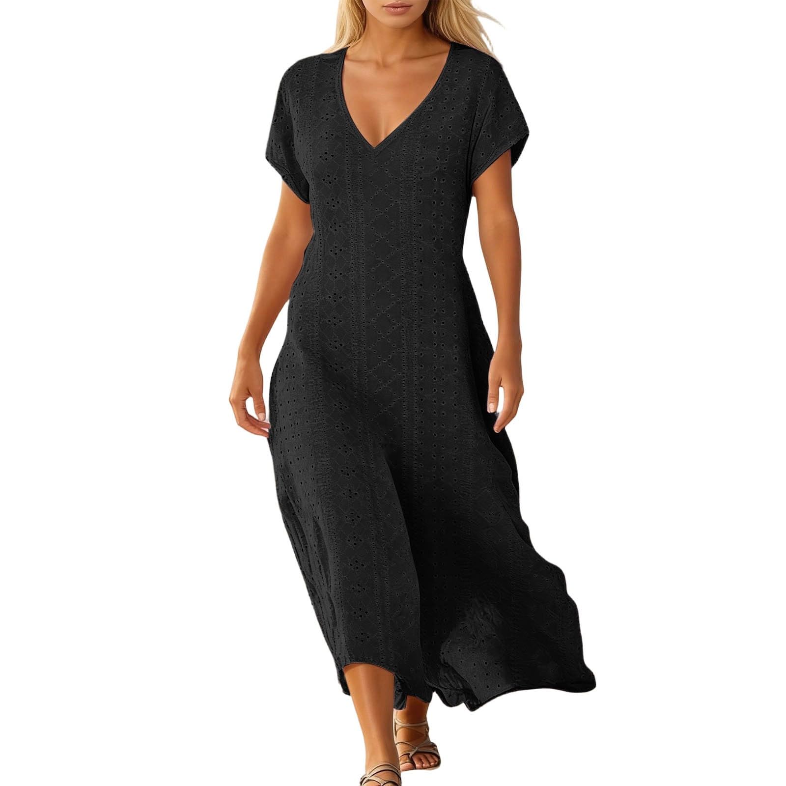 Robe fluide élégante en maille douce supérieure coupe polyvalente chic